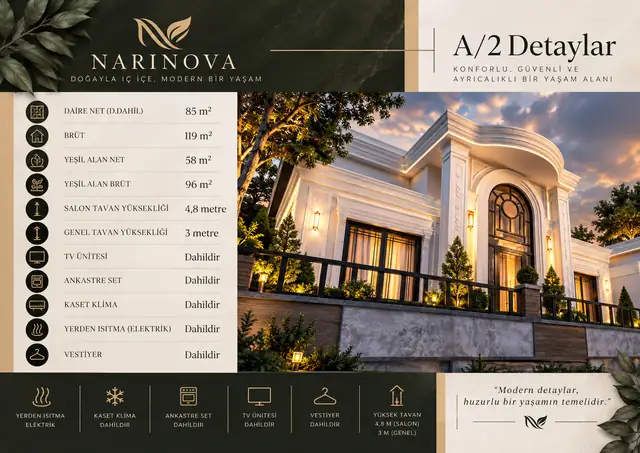 A/2 tipi villa detay sayfası